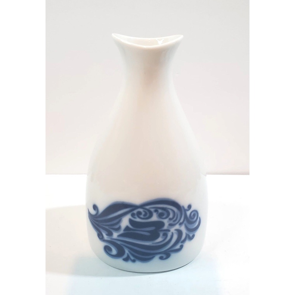 Vtg Porsgrund Norway Norwegian Peanut Jug Vase Royal Viking Lines Logo Porcelain